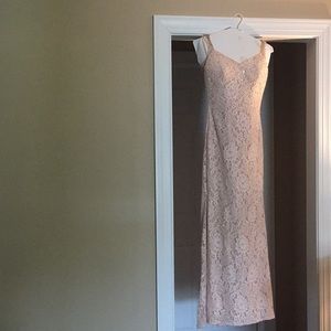 Blush lace dress
